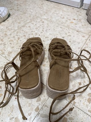 Sandalias Plataforma Stradivarius Marrones
