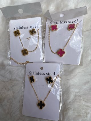 Conjunto trébol acero inoxidable