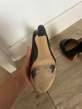 Zapatos de tacón alto charol negro