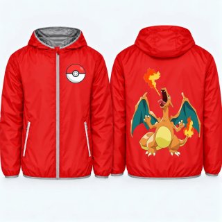 Cortavientos Charizard, NUEVO, todas las tallas