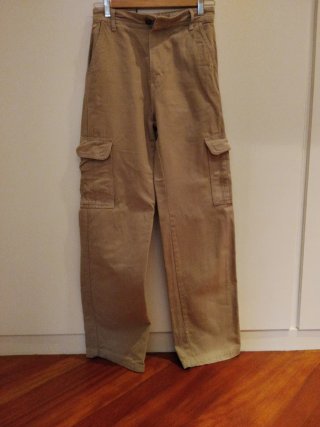 Pantalón Cargo Pull & Bear Beige Talla 32