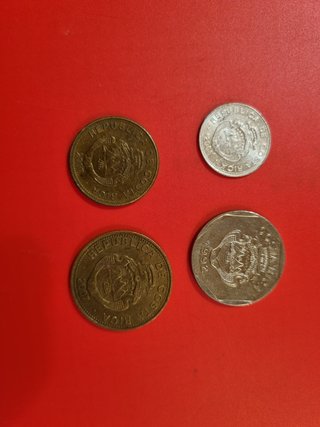 Set de 4 Monedas de Costa Rica