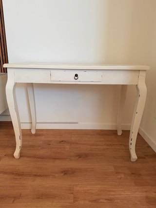 Mesa de tocador vintage de madera