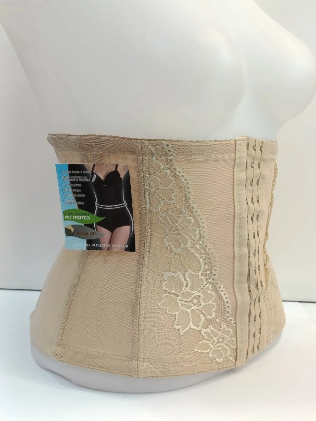 Faja reductora encaje beige talla única