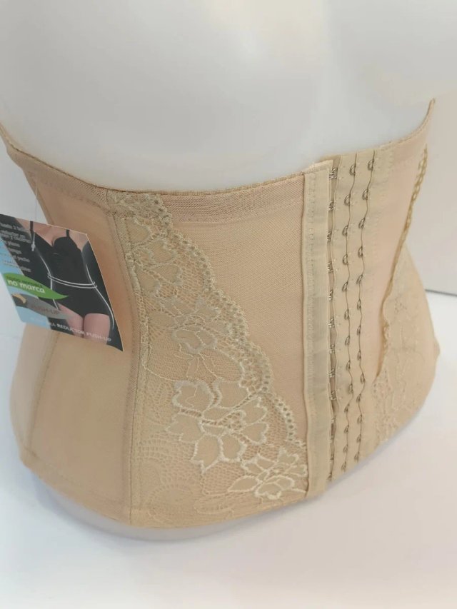Faja reductora encaje beige talla única