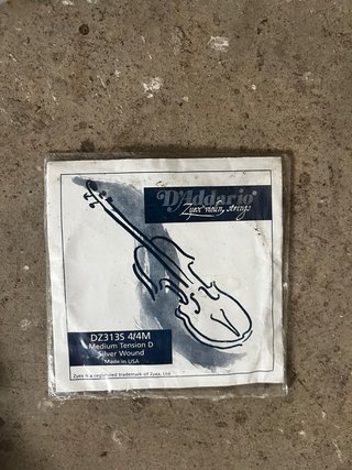 Cuerda D'Addario Zyex Violín RE (D) 4/4