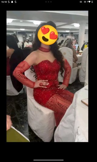 Vestido rojo boda gitana