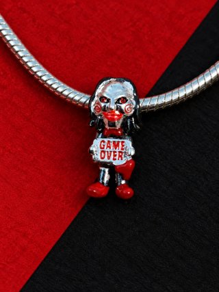 Charm de Plata Billy Saw Horror