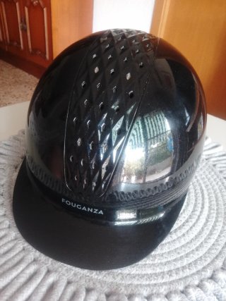 Casco de equitación FOUGANZA negro