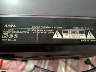 Tocadiscos Aiwa PX-E77E