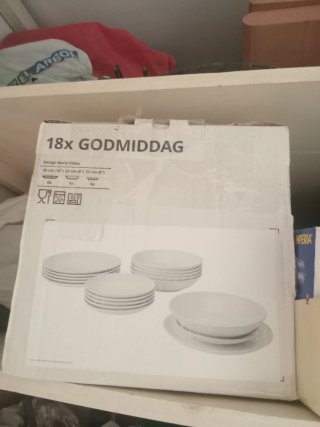 Set de Vajilla IKEA GODMIDDAG 12 pieza 16 cubierto