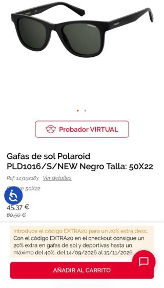 Gafas de sol Polaroid negras PLD1016/S/NEW
