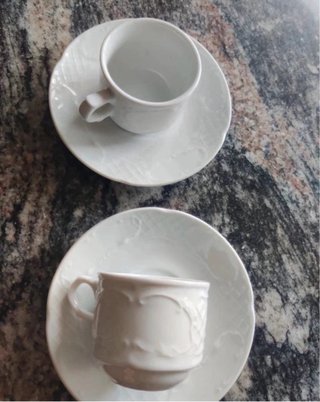 Set de 2 Tazas de Café con Plato