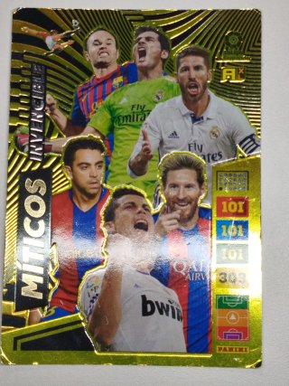 Carta Panini Miticos invencibles vintage