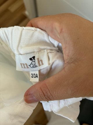 Pantalón Corto Blanco de Niño