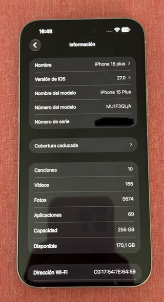 iPhone 15 Plus 256GB azul