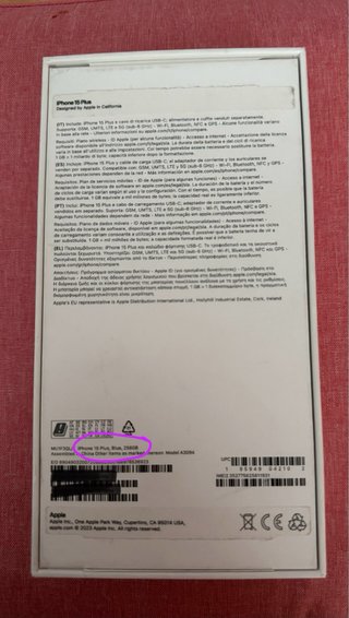 iPhone 15 Plus 256GB azul