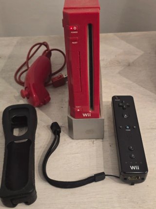 Consola Nintendo Wii Roja con Mandos