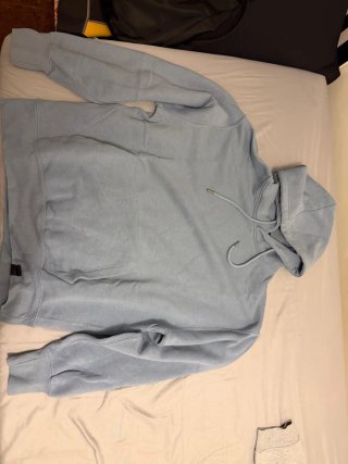 Sudadera Básica Azul con Capucha