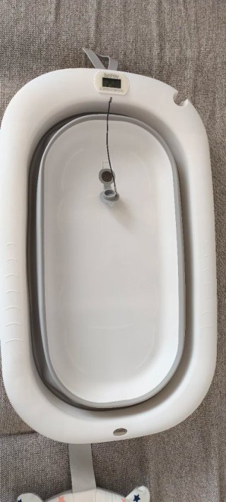 Bañera bebé plegable con termómetro
