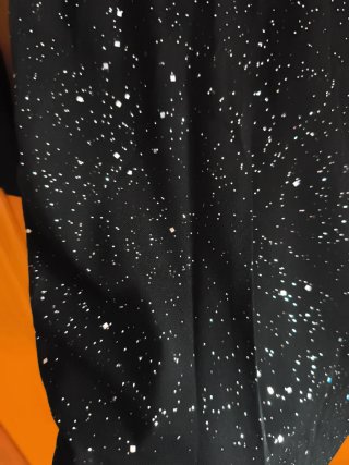 Vestido fiesta destellos plateados Talla S