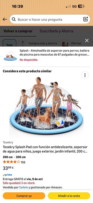 Piscina aspersor para perros y niños