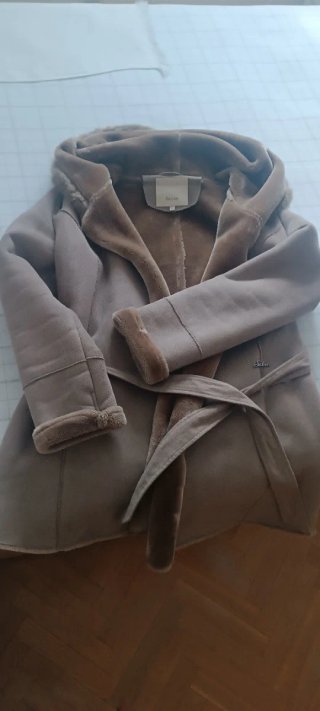 Abrigo Salsa Beige/Marrón Talla XL