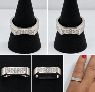Anillo de oro con diamantes