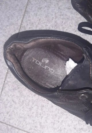 Zapatos hombre cuero negro Tolino