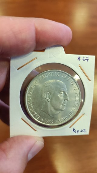 Moneda Franco 1966 *67 Plata 800 inversión ref.02
