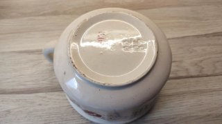 Conjunto de loza para lavabo. Antiguo