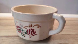 Conjunto de loza para lavabo. Antiguo