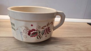 Conjunto de loza para lavabo. Antiguo
