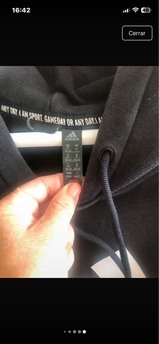 Sudadera Adidas Negra Original