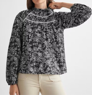Blusa Estampada Mango Talla XXS