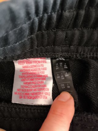 Pantalón de chándal Adidas negro talla 14 años