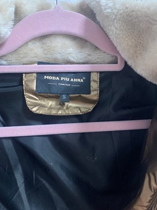 Chaqueta MAZE metalizada con pelo
