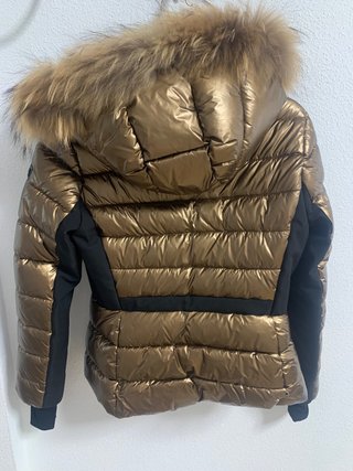 Chaqueta MAZE metalizada con pelo