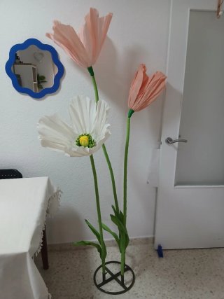 Flores gigantes decorativas