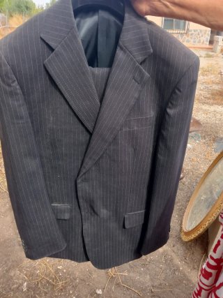 Traje de hombre gris