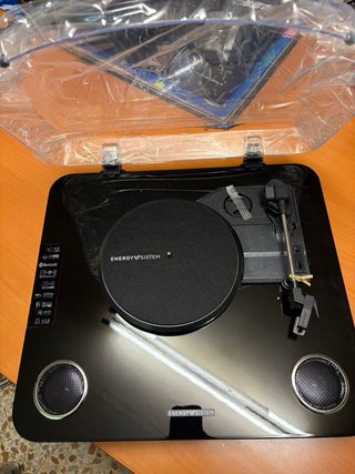Energy Sistem Blackspin Tocadiscos Vinilos 10W