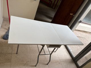 Mesa plegable blanca Ikea Långed