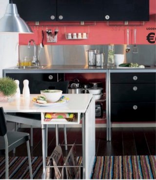 Mesa plegable blanca Ikea Långed