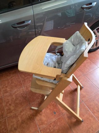 Trona bebé madera