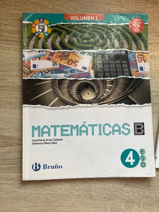 libros matematicas, 4 eso, bruño