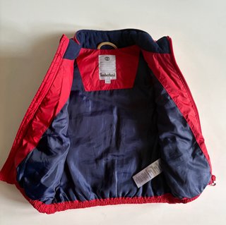Gilet imbottito rosso Timberland bimbo