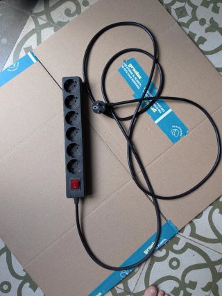 Regleta 6 enchufes 3 metros con interruptor