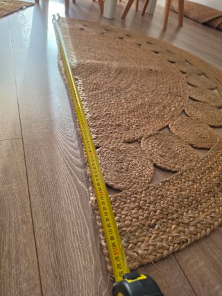 Alfombra Yute Mosaico Redonda