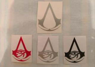 Lote 2 Pegatinas Assassin's Creed