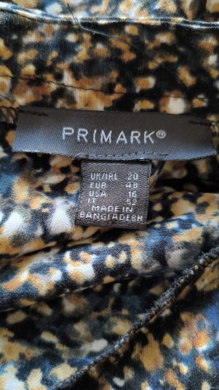 Camiseta Larga Estampada Talla XL